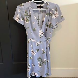 Dynamite Floral Wrap Dress